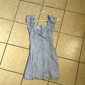 COPPER KEY LINEN COCKTAIL DRESS